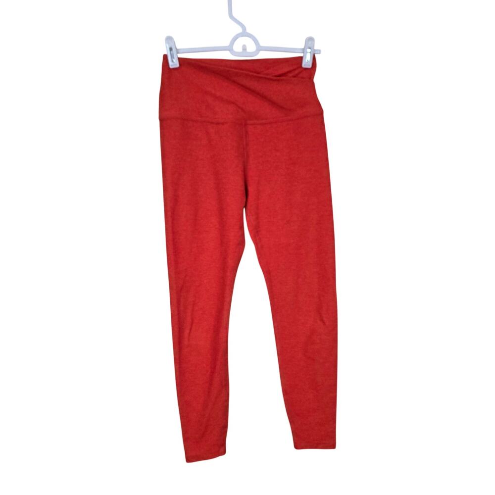 Women's Beyond Yoga Burnt Orange Cropped Athletic Leggings | Size Small